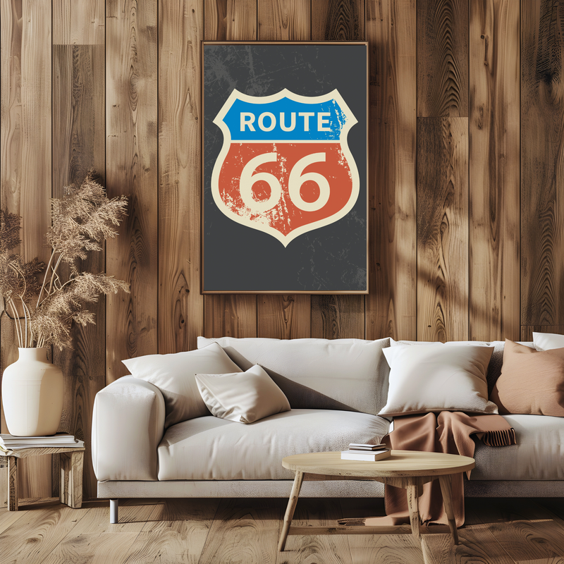 The Famous sign Route 66 UV Print