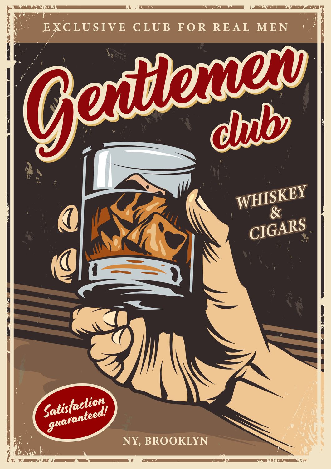 Gentlemen&#39;s Club UV Printed Wood