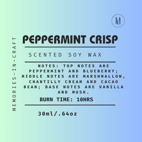 Peppermint Crisp - Scented Candle