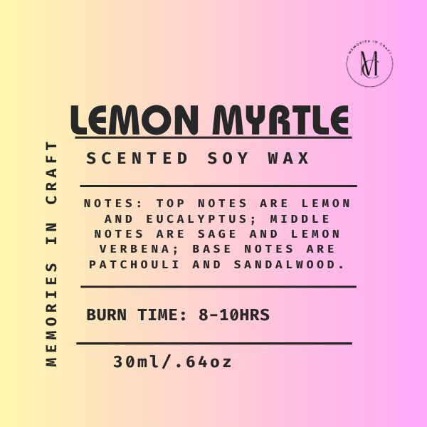 Lemon Myrtle - Scented Candle
