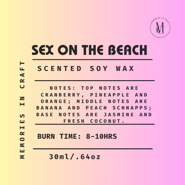 Sex On The Beach - Scented Candles