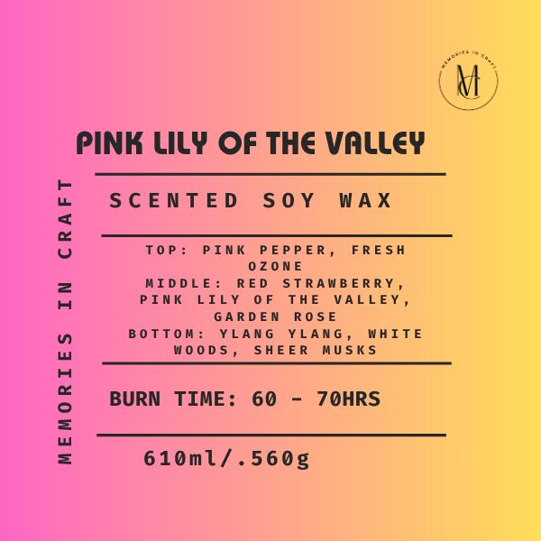 Pink Lily Of The Valley - White Label