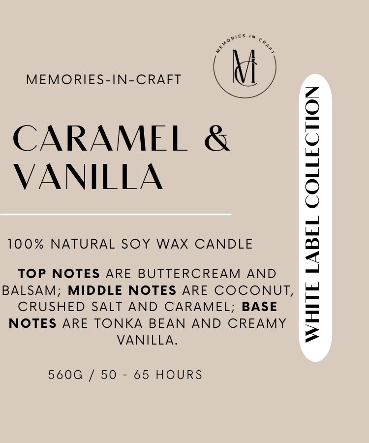 Caramel &amp; Vanilla - White Label