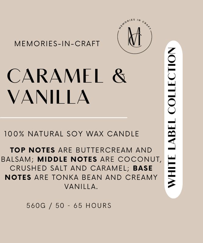 Caramel &amp; Vanilla - White Label