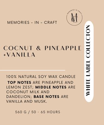 White Label Collection - Scented Candles