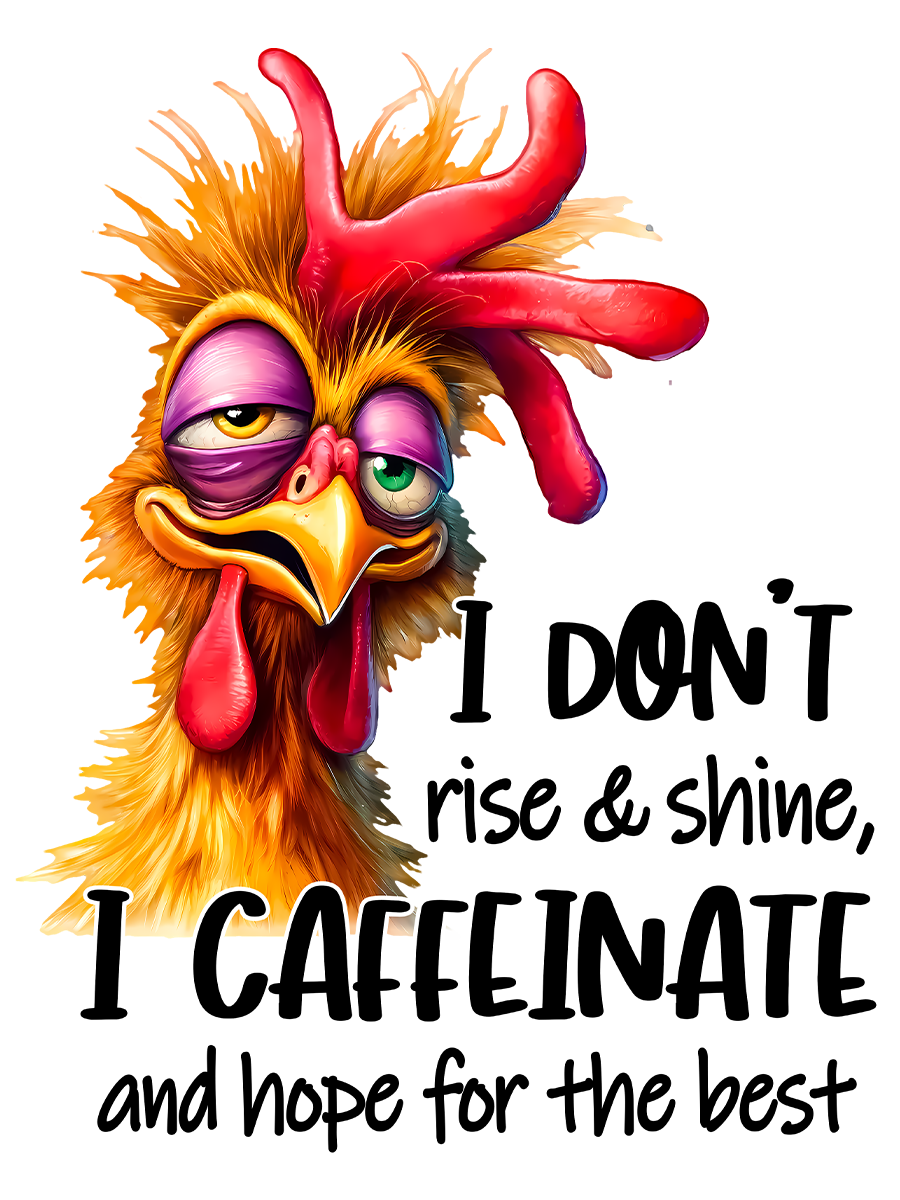 I don&#39;t Rise &amp; Shine Coffee Cup