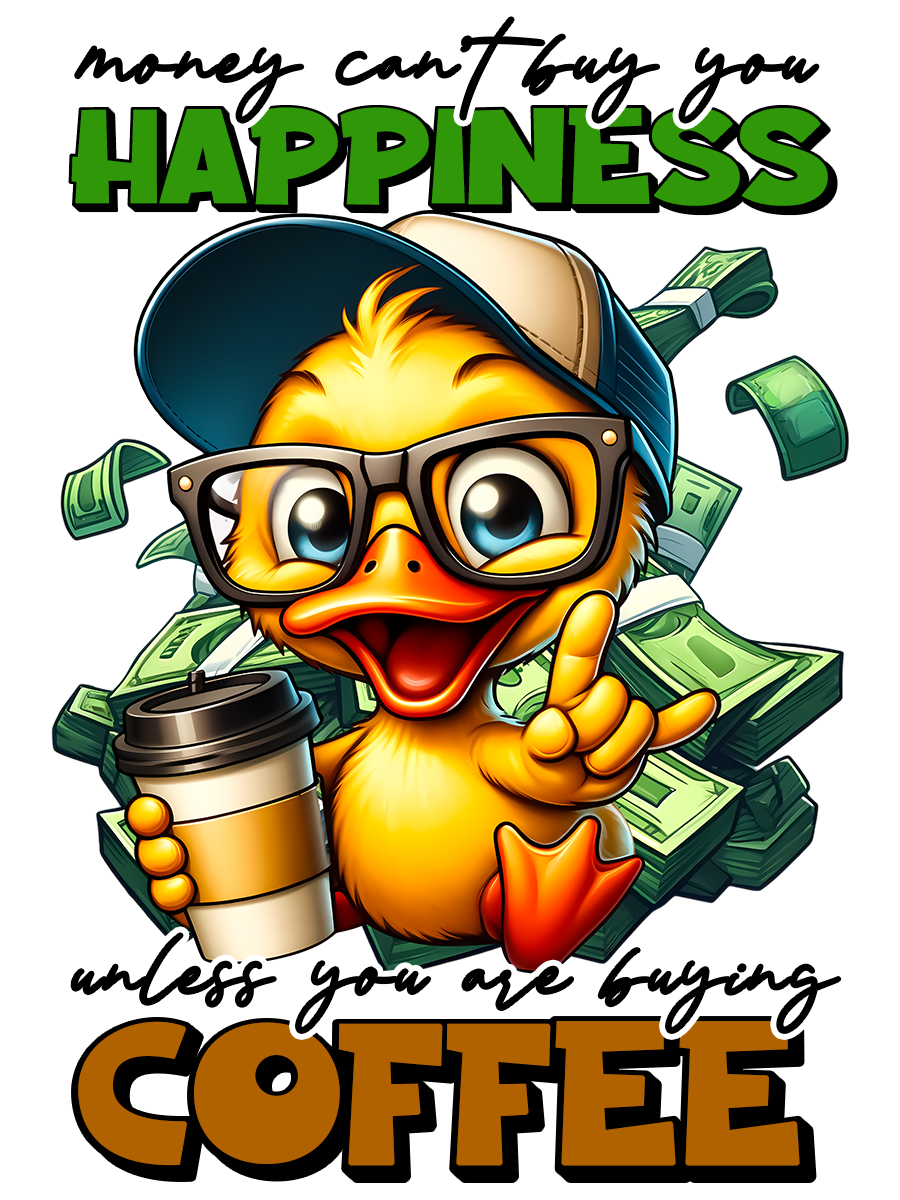 Money can&#39;t buy happiness Sarcastic Coffee cup