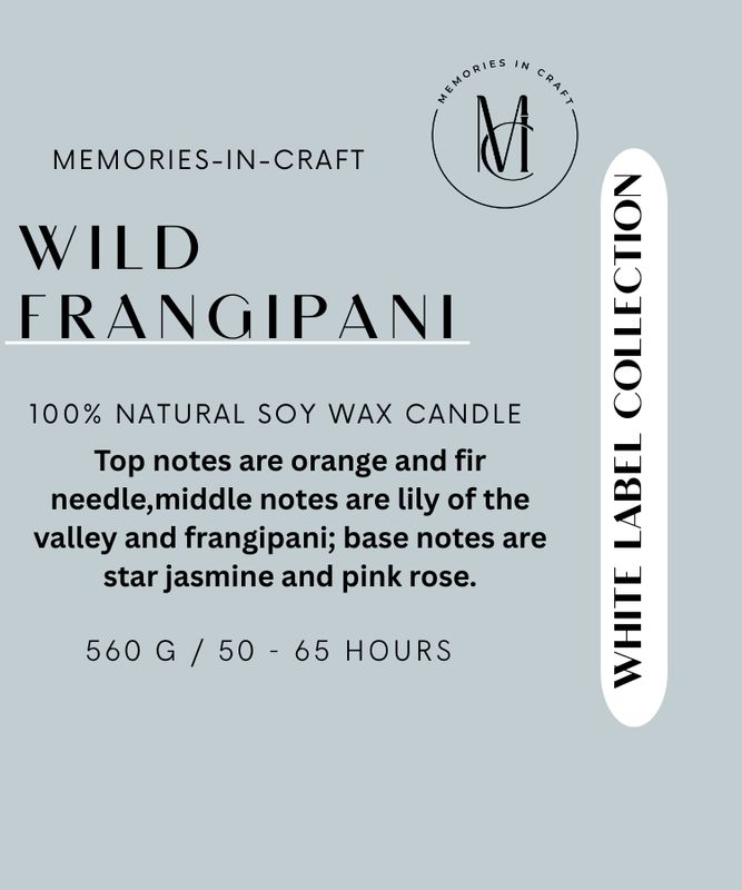 Wild Frangipani - White Label