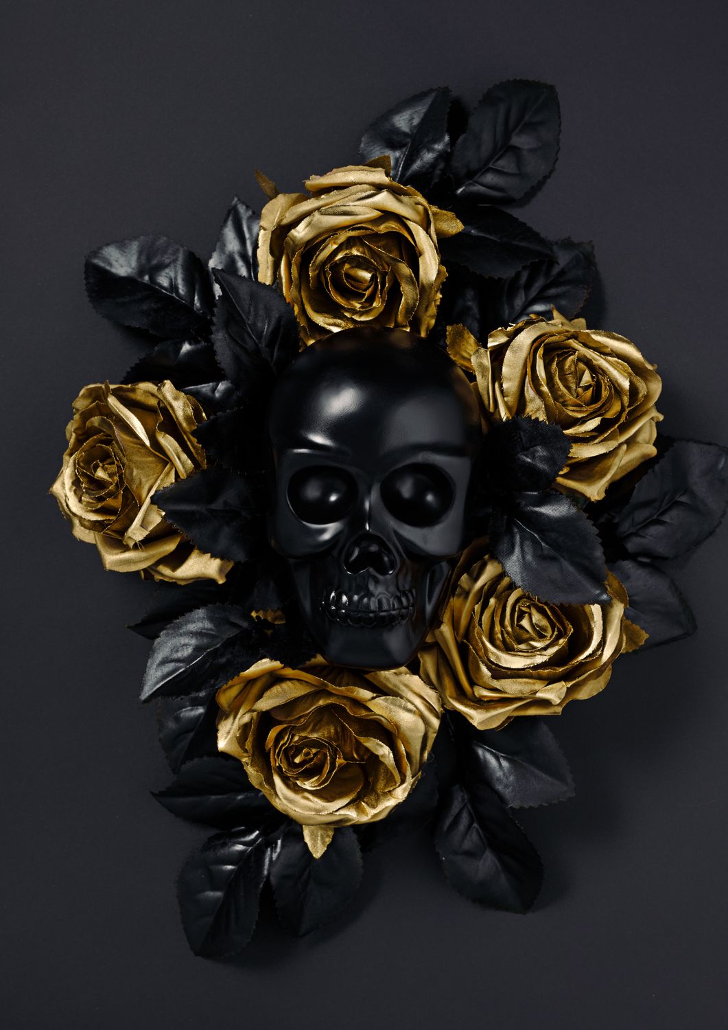 Black &amp; Gold Roses UV Prints