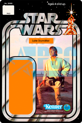 Custom Star Wars 38180 - Luke Skywalker Reproduction Cardback