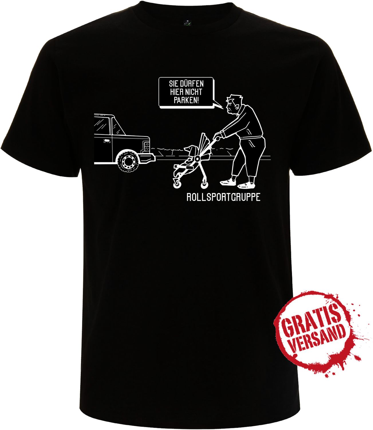T-Shirt T-Shirt "Die Frau mit dem Dackel" Schwatt