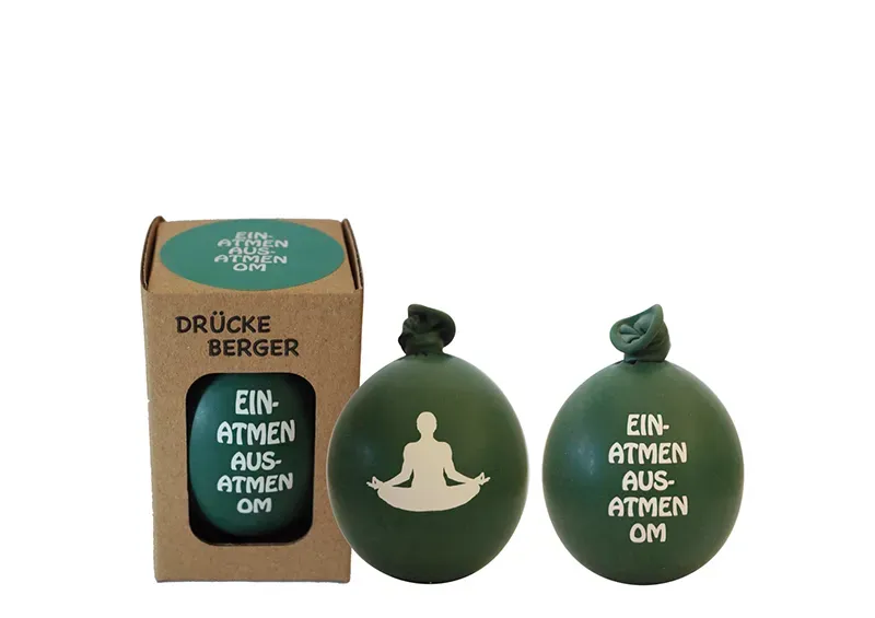 Drückeberger im Geschenkkarton - Einatmen, Ausatmen, Om
