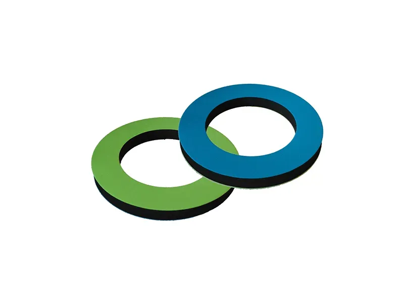 NeoWurfring - neon grün/türkis