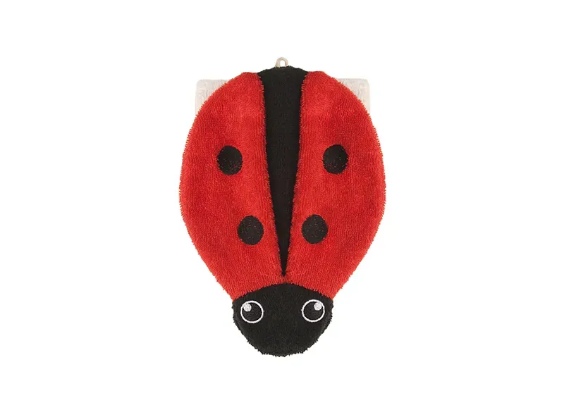 Waschhandschuh Marienkäfer