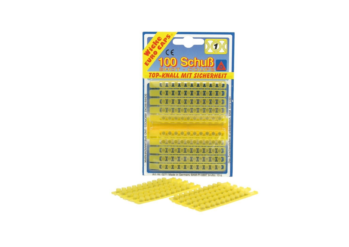 Streifenamorces - 100 Schuss - geblistert