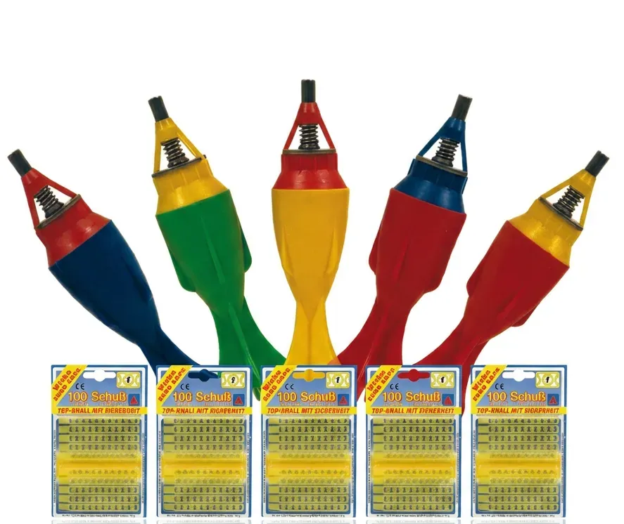 Raketenkracher und Streifenamorces im Set