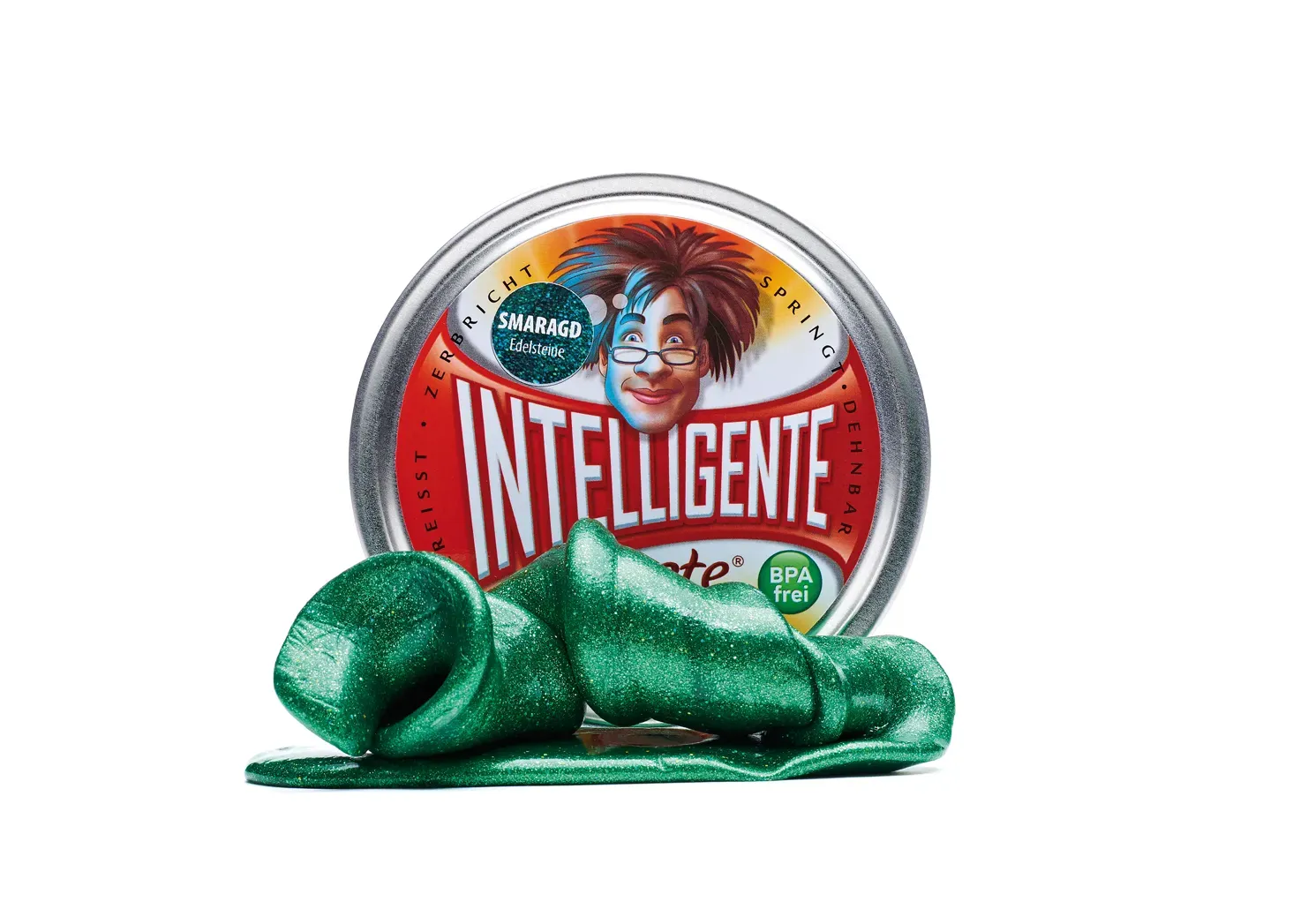 Intelligente Knete - Das Original! Smaragd mit Glitzer-Effekt Intelligente Knete - Das Original! Smaragd mit Glitzer-Effekt
