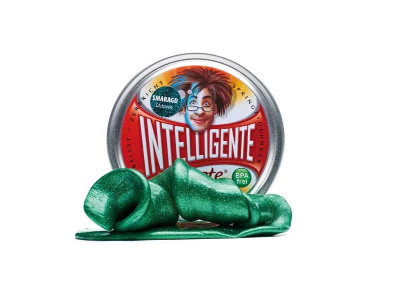Intelligente Knete - Das Original! Smaragd mit Glitzer-Effekt Intelligente Knete - Das Original! Smaragd mit Glitzer-Effekt