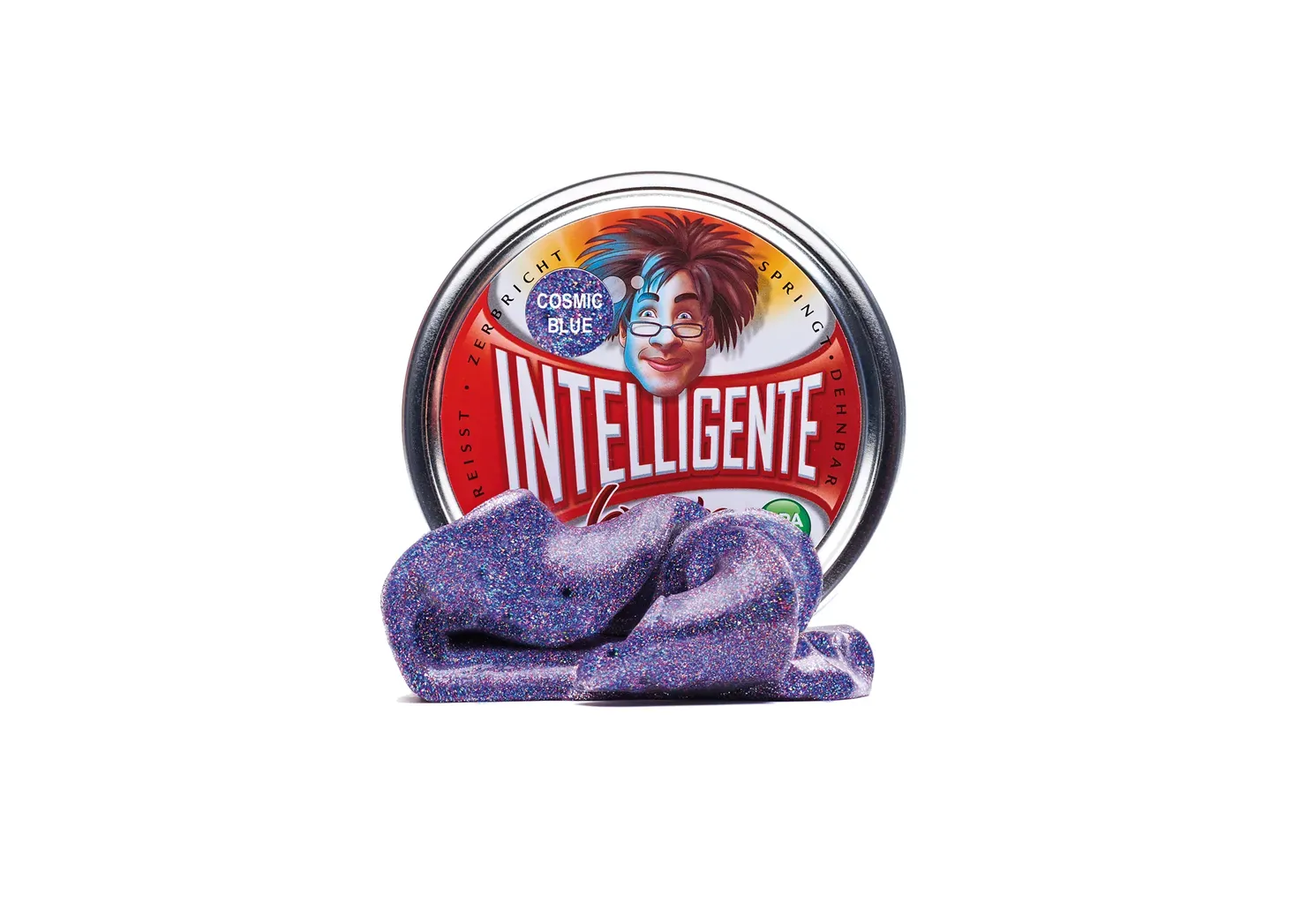Intelligente Knete - Das Original! Cosmic Blue mit Glitzer-Effekt