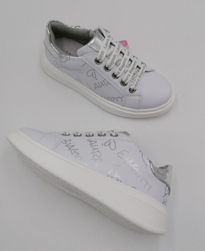 sneakers bambina Laura Biagiotti total white