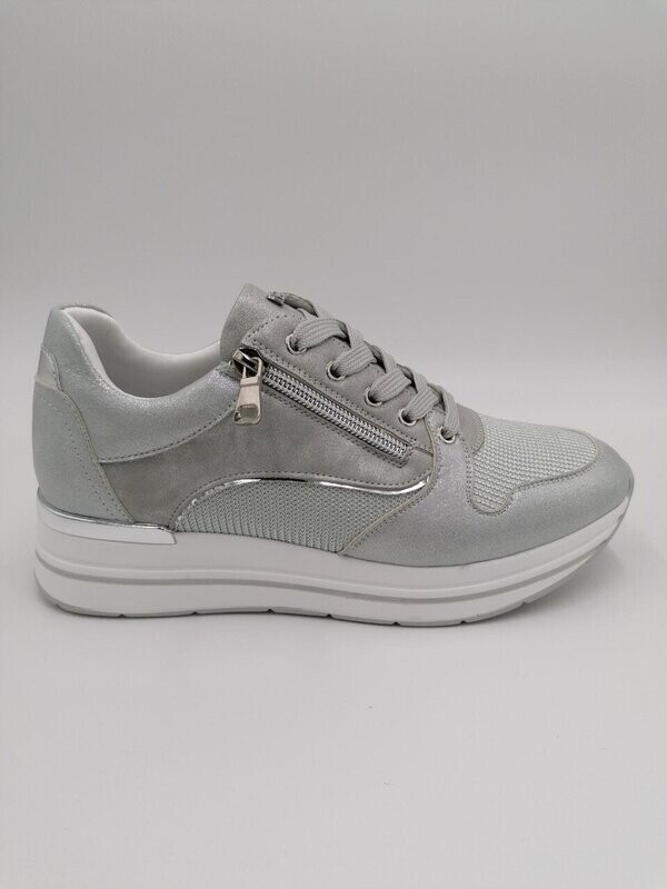 sneakers donna con lacci e chiusura lampo Inblu