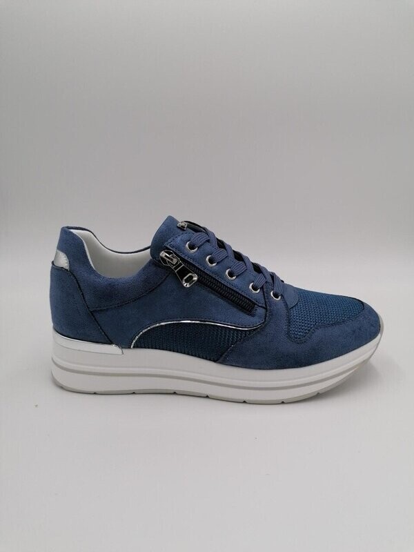 sneakers donna con lacci e chiusura lampo Inblu