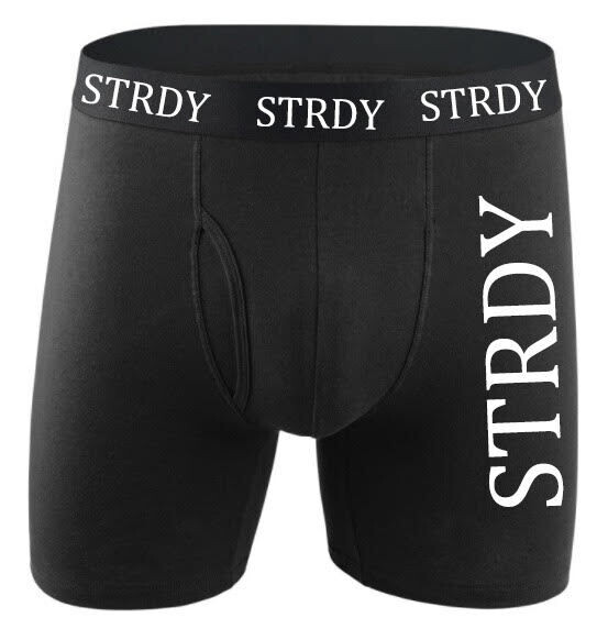 STRDY BLACK BOXER BRIEFS 