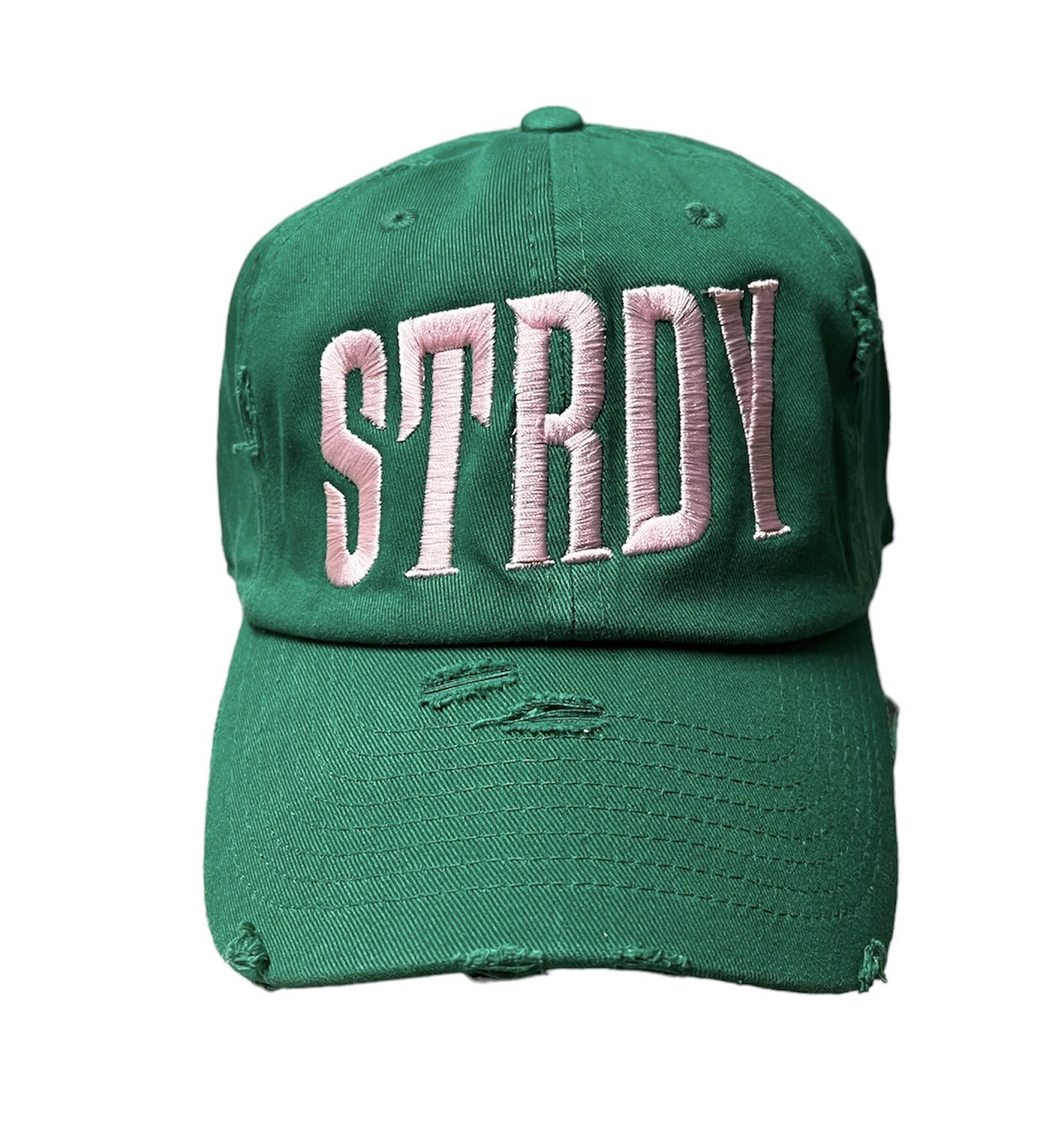 STRDY GREEN & PINK DENIM HAT