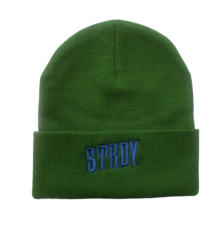 STRDY Green & Navy Blue Knit Cap