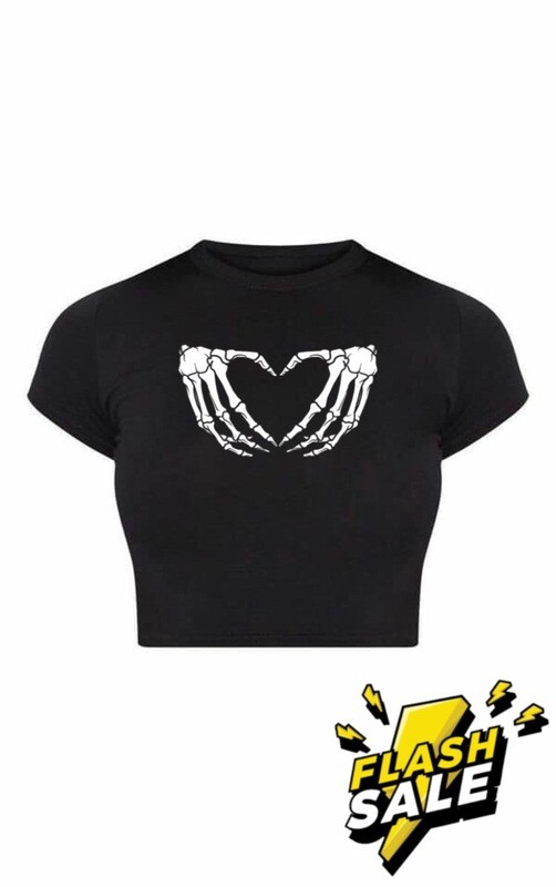 Crop Top Bony Heart
