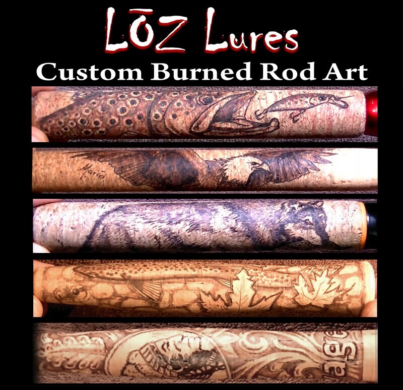 Custom Burned Rod Art