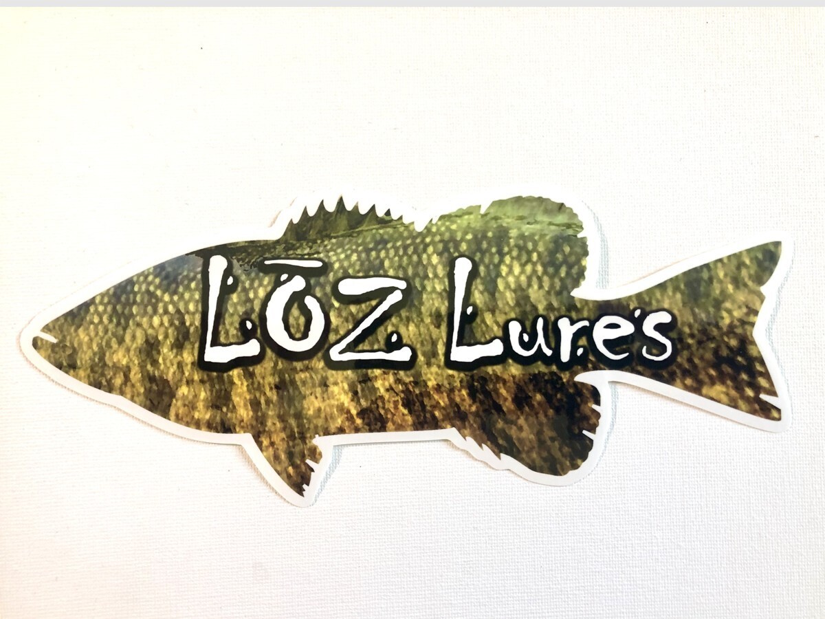 LOZ Lures  SMALLMOUTH BASS Decal (9 x 4 in)