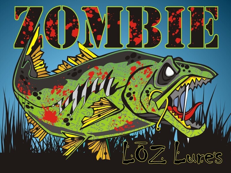 LOZ Lures &quot;Zombie&quot; Decal (4 x 3 in)