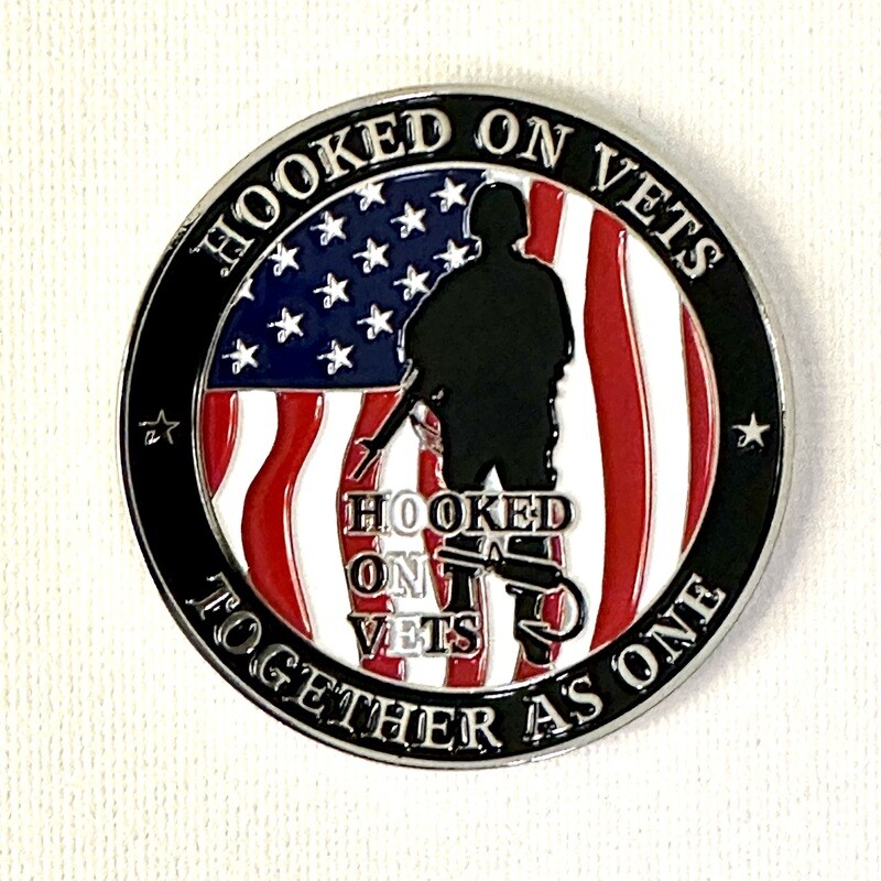 Hooked On Vets Challenge Coin