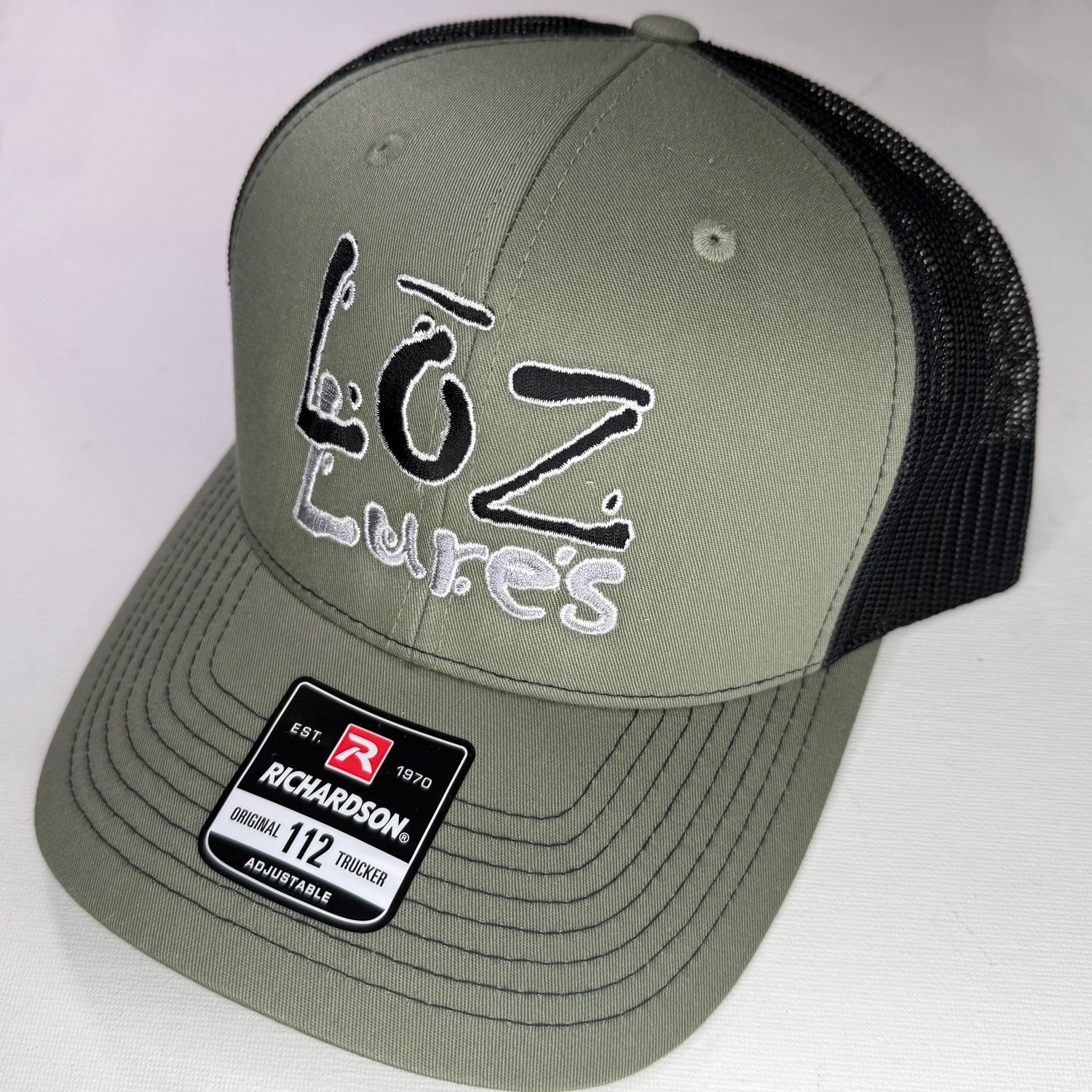 Army Green with Black Mesh, Snap-Back Trucker Cap