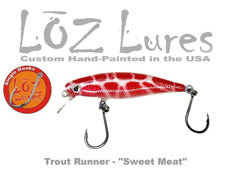 Trout Runner &quot;Sweet Meat&quot; SINGLE HOOKS