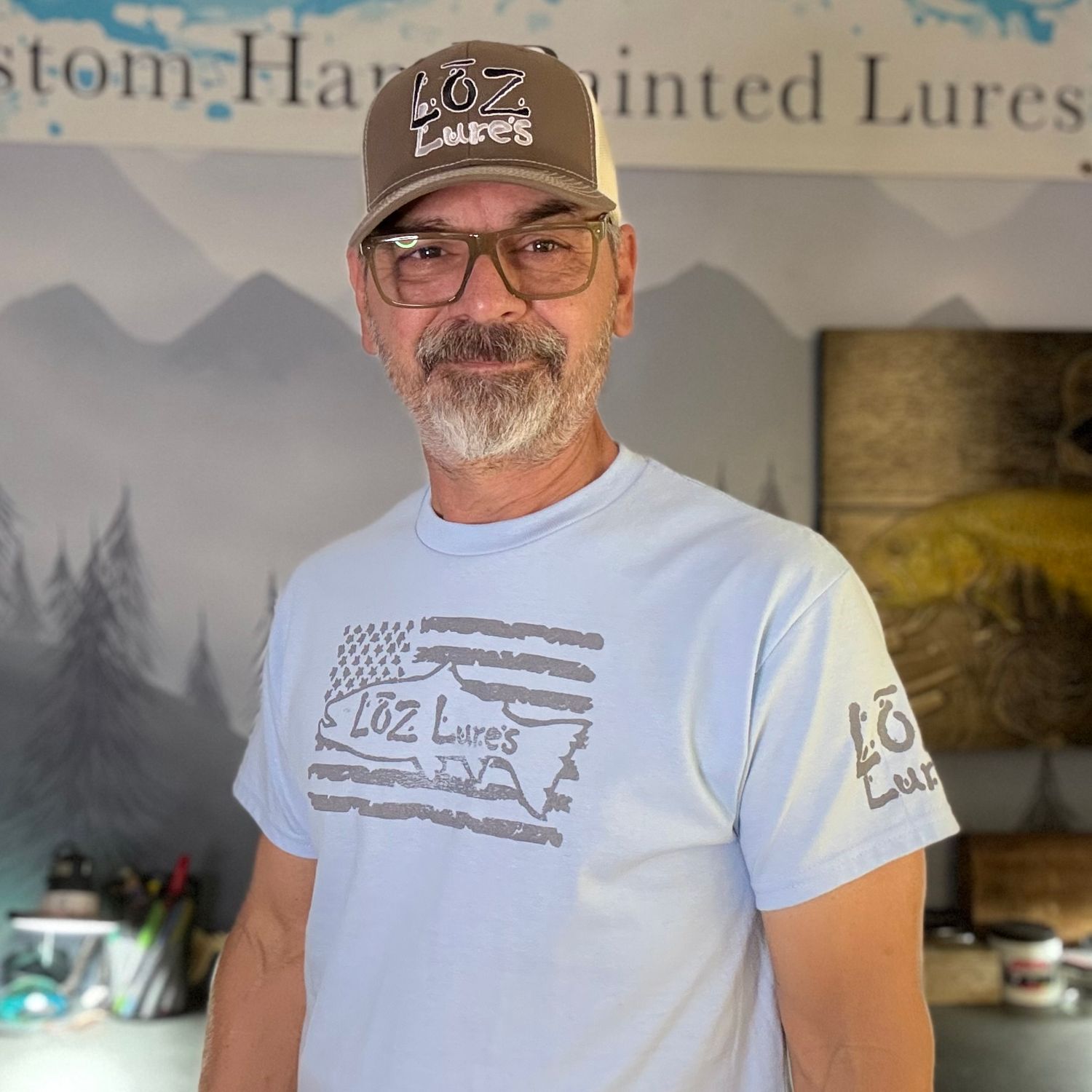 &quot;Sky&quot; Hand-Carved LOZ Lures Shirt (Relaxed Fit)