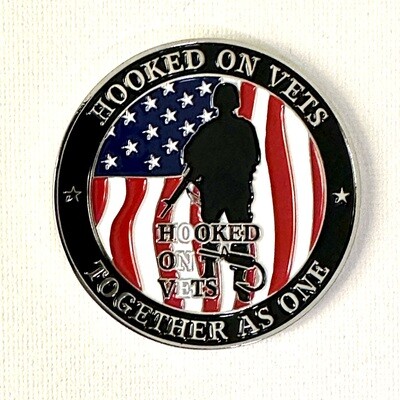 Hooked On Vets Challenge Coin