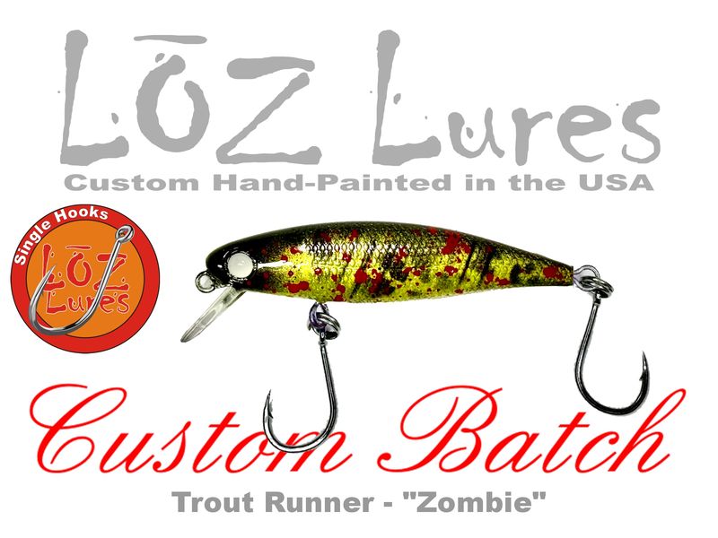 Trout Runner "Zombie" SINGLE HOOKS