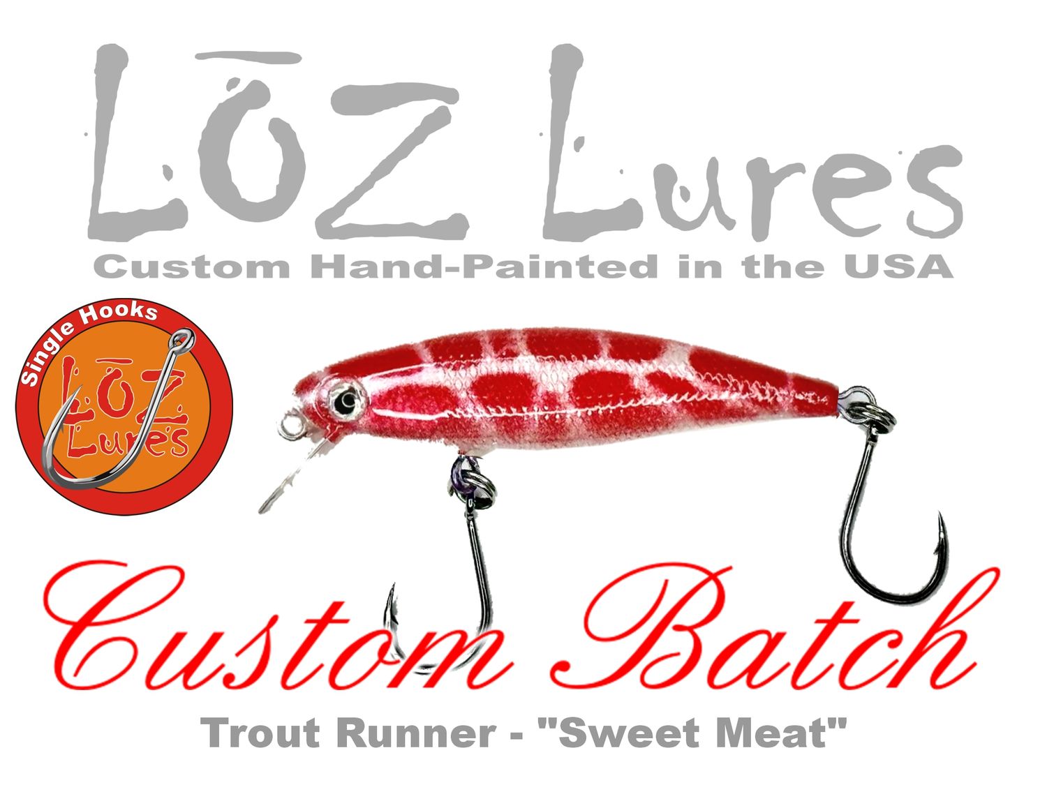 Trout Runner "Sweet Meat" SINGLE HOOKS