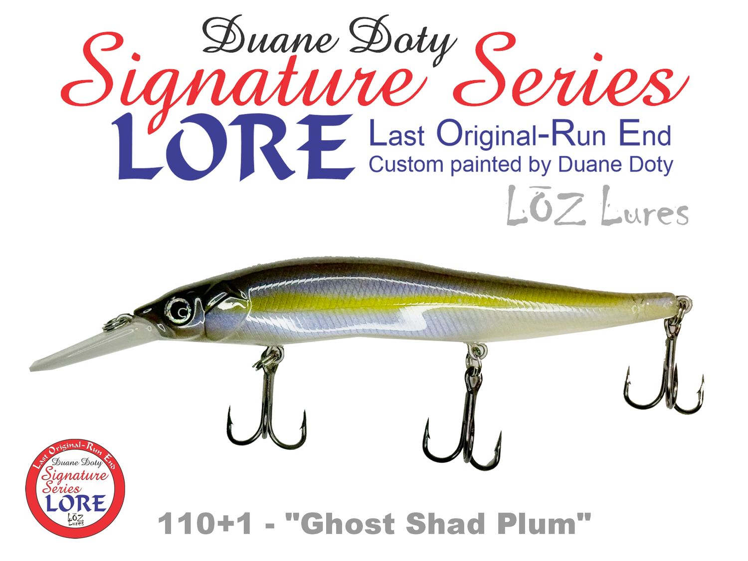 LORE 110+1 "Ghost Shad PLUM"