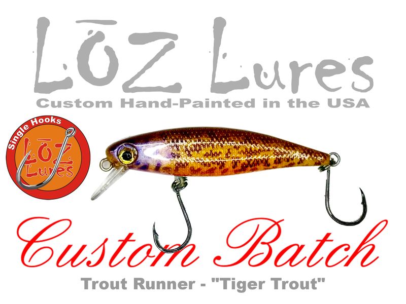 Trout Runner "Tiger Trout" SINGLE HOOKS