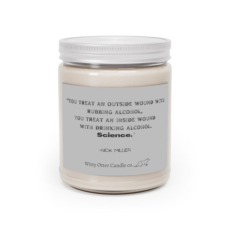 Nick Miller &quot;Alcohol science&quot; candle