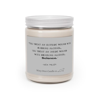 Nick Miller &quot;Alcohol science&quot; candle
