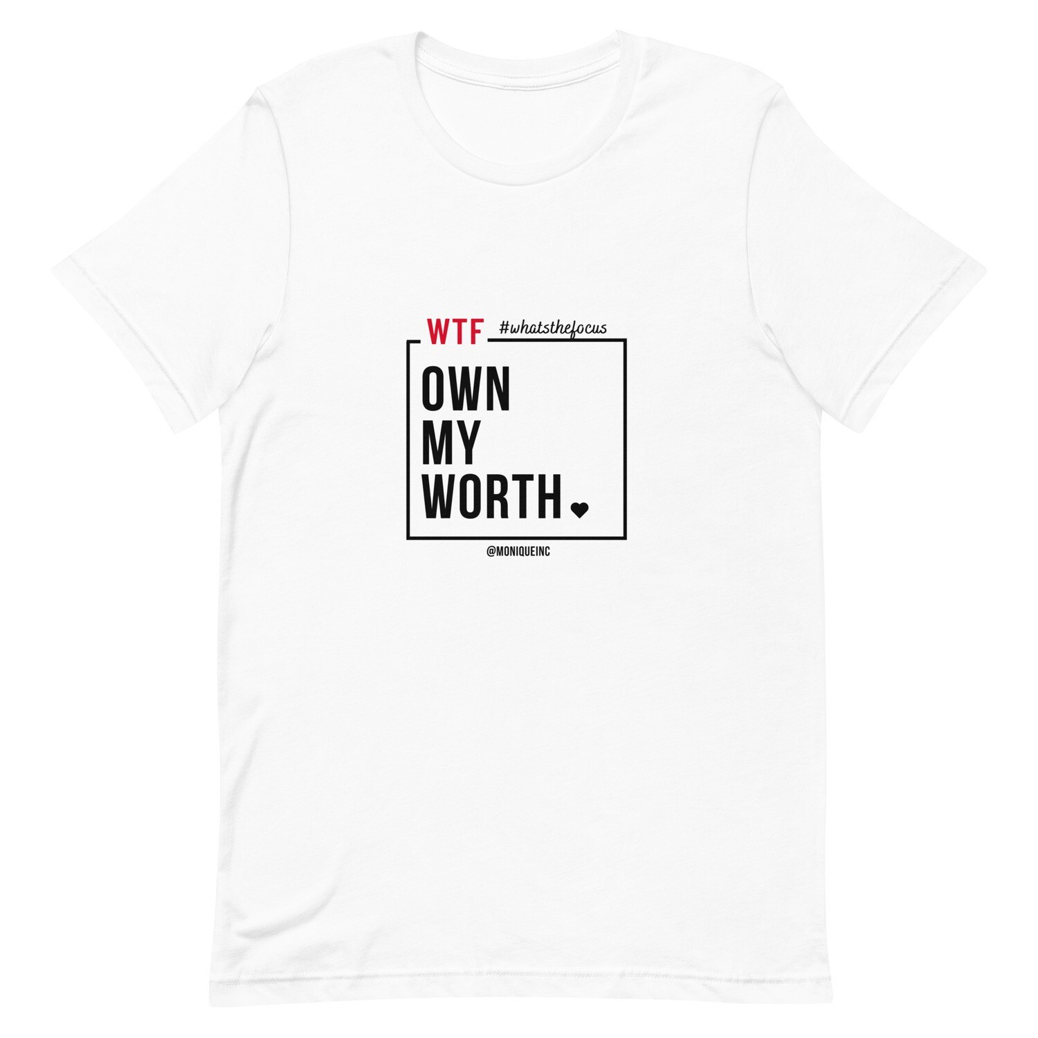 Own My Worth - White & Red Unisex Tee