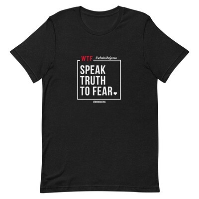 Speak Truth To Fear- Black & Red Unisex Tee