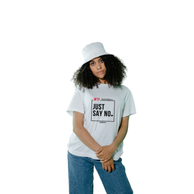 Just Say No - White & Red Unisex Tee