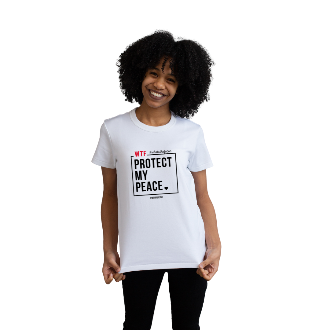 Protect My Peace - White & Red Unisex Tee