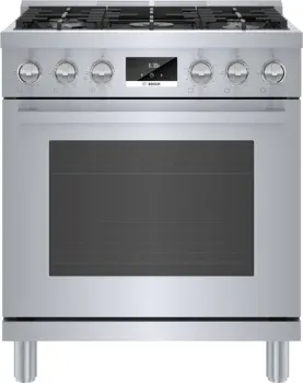Bosch HGS8055UC 30&quot; 800 Series Gas Range - Industrial Style