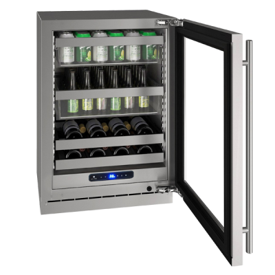 U-Line UHBV524-SG01A-RH 24&quot; Beverage Center